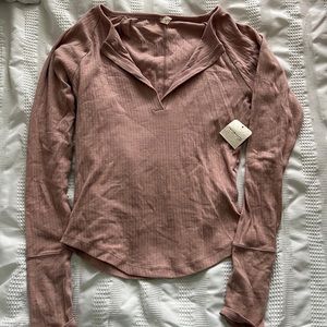 Mauve colored Free People long sleeve!
